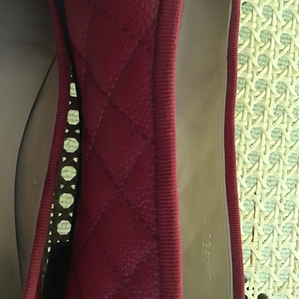 COPY - Chanel #G26250 Red Quilted Ballerina  Flats (US 9 1/2 EU 39 1/2)